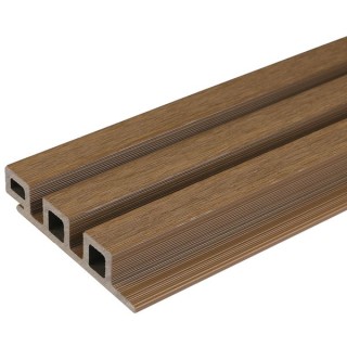 Ecoscape Spiced Oak Composite Slatted Cladding Board 3600mm
