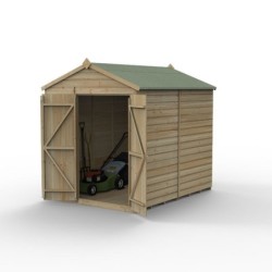 Beckwood 6x8 Apex Shed No Windows DoubleDoor Installed