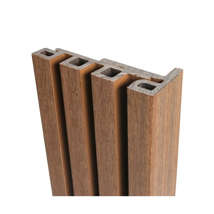 Ecoscape Spiced Oak Composite Slatted Cladding End Trim 3600mm