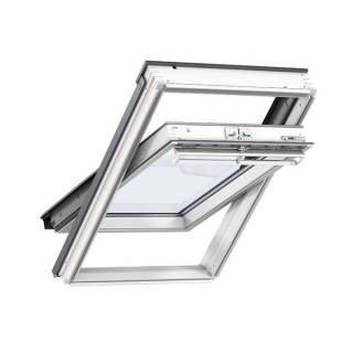 VELUX Electric Centre Pivot Roof Window White Painted 1340mm x 1398mm GGL UK08 207021U