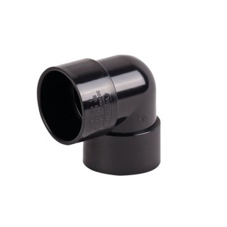 Wavin Osma Waste solvent weld knuckle bend 90° 40mm black