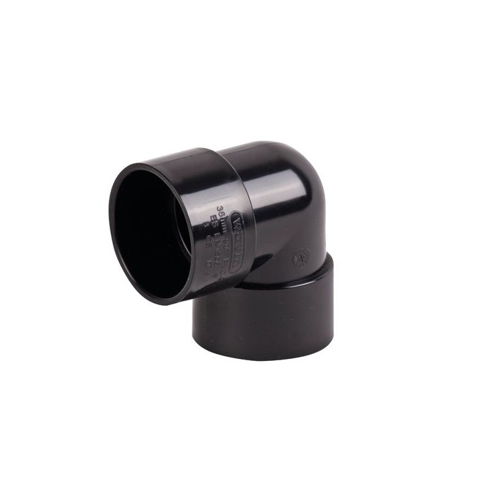 Wavin Osma Waste solvent weld knuckle bend 90° 40mm black