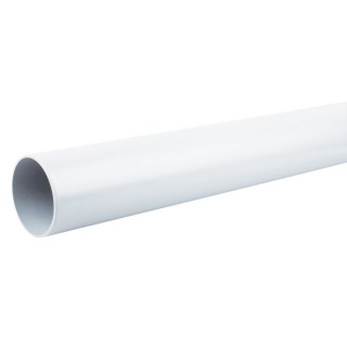 Wavin OsmaSoil plain ended pipe 110mm white 3m