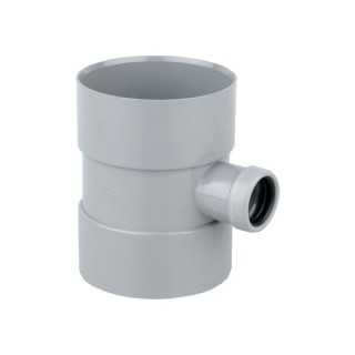 Wavin OsmaSoil D/SW bossed pipe (ring seal) 110mm grey