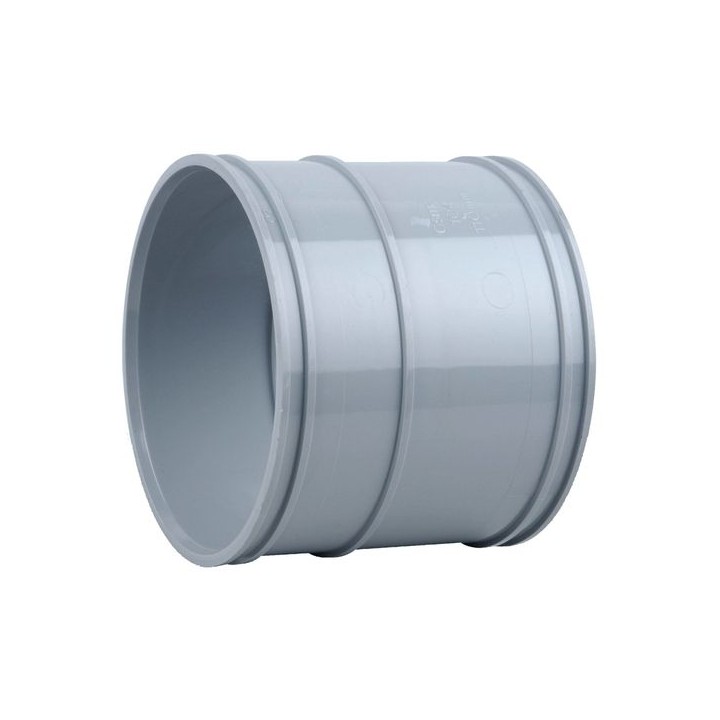 Wavin OsmaSoil D/SW double socket coupler 110mm grey