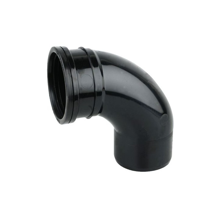 Wavin OsmaSoil S/S bend 87.5° 110mm black