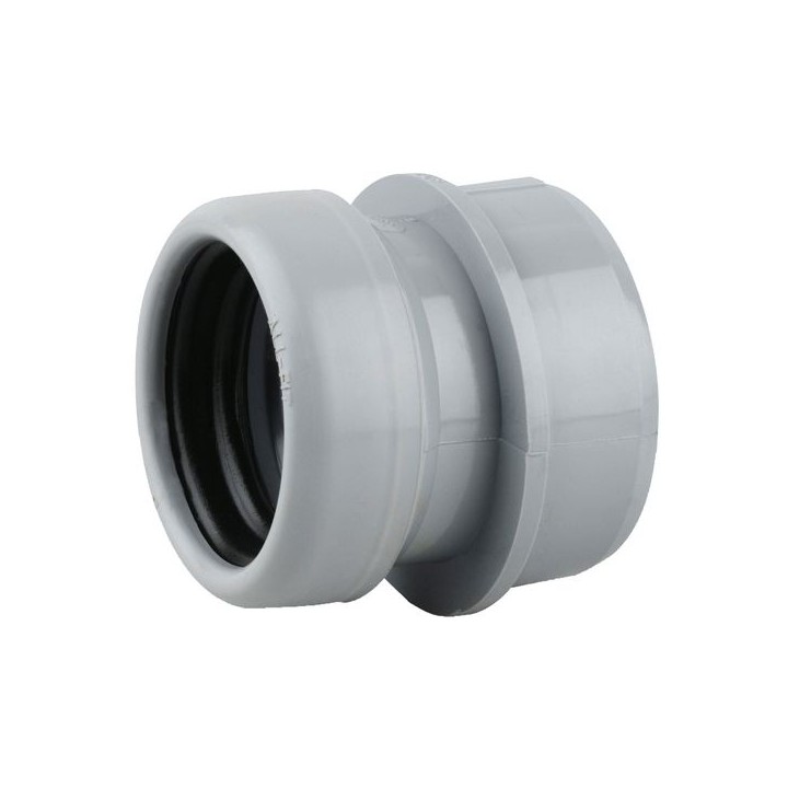 Wavin OsmaSoil S/S boss adaptor (ring-seal) 40mm grey