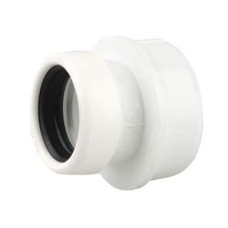 Wavin OsmaSoil S/S boss adaptor (ring-seal) 32mm white