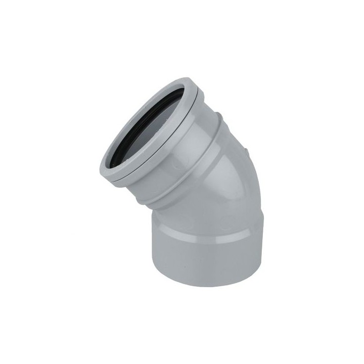 Wavin OsmaSoil SW/S bend 45° 110mm grey