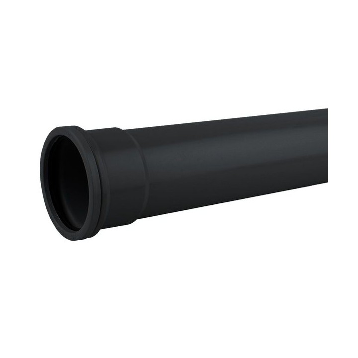 Wavin OsmaSoil S/S pipe 82mm black 3m