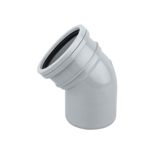 Wavin OsmaSoil S/S bend 45ï¿½ 110mm grey