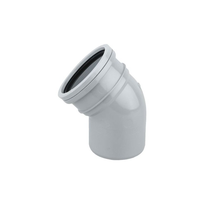 Wavin OsmaSoil S/S bend 45ï¿½ 110mm grey