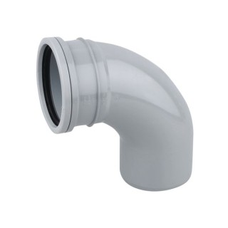 OsmaSoil 3S161G 82mm Ring-Seal Bend 90ø Grey