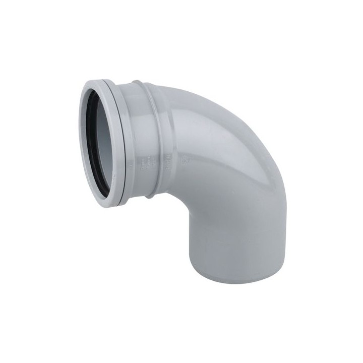 OsmaSoil 3S161G 82mm Ring-Seal Bend 90ø Grey