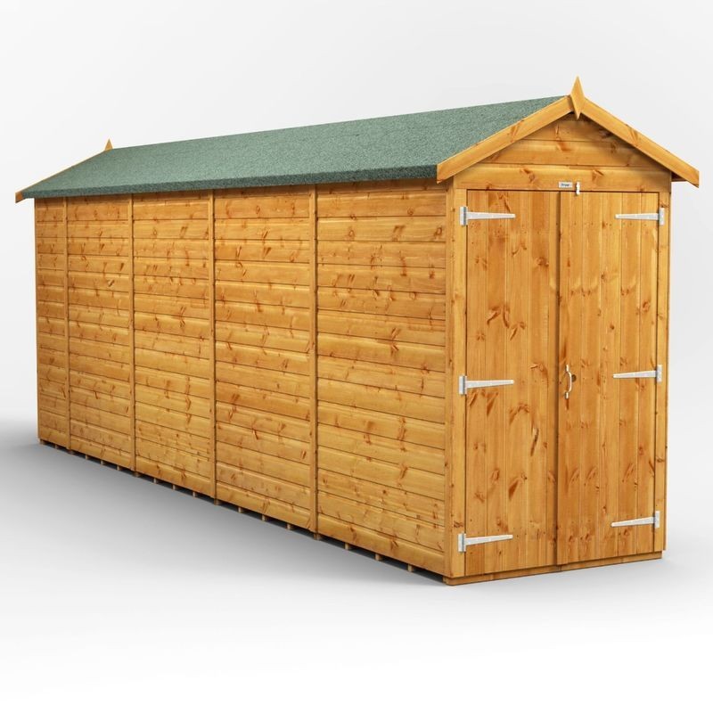 18 x 4 Power Windowless Apex Double Door