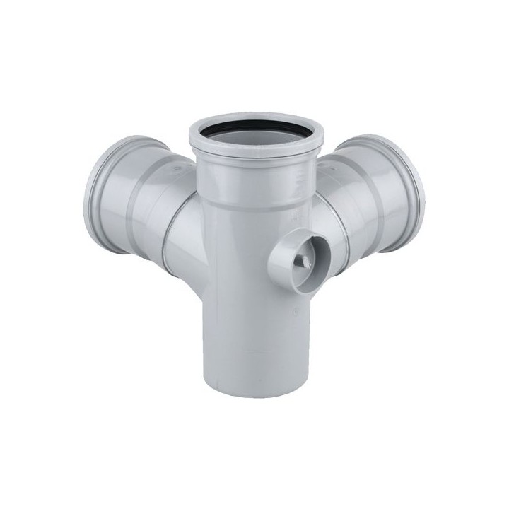 OsmaSoil 4S291G 110mm Ring-Seal Corner Branch 87.5Å™ Grey