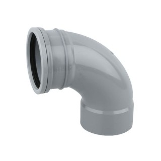 Wavin OsmaSoil S/SW bend 90° 110mm grey