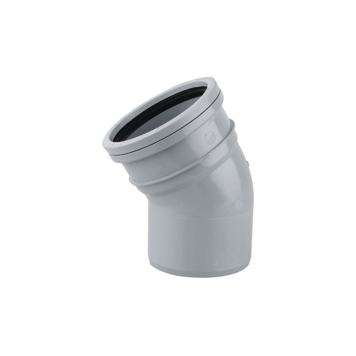 OsmaSoil 4S166G 110mm Ring-Seal Bend 30ø Grey