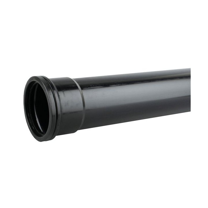 Wavin OsmaSoil S/S pipe 110mm black 4m