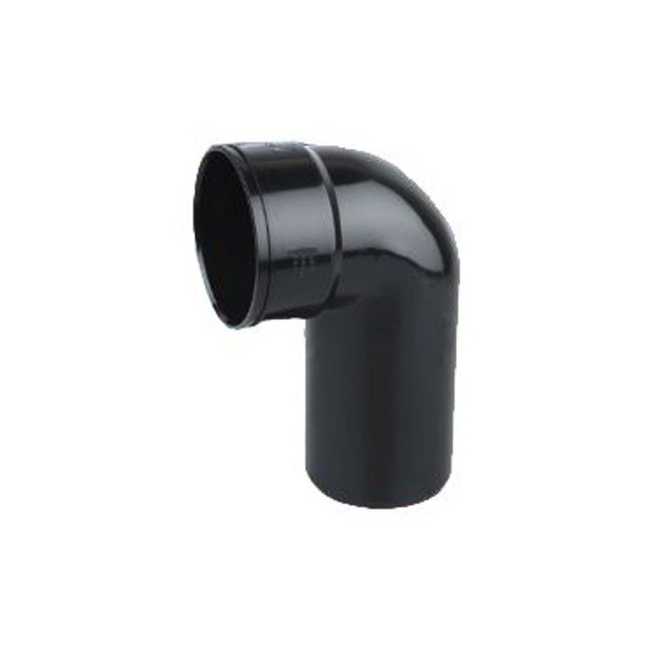 Wavin OsmaSoil SW/S long tail bend 90° 110mm black