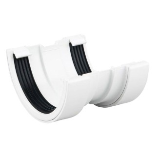 Wavin Osma RoundLine gutter union 112mm white 0T009W