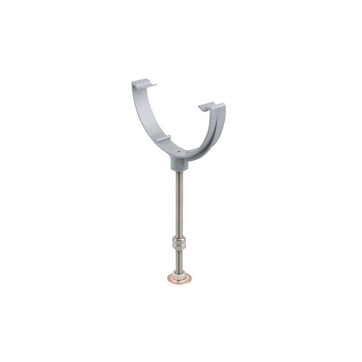 Wavin Osma RoundLine bow and pin rise and fall bracket 112mm grey