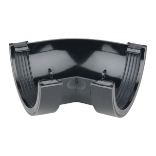 Wavin Osma RoundLine gutter angle 45° 112mm black 0T004B