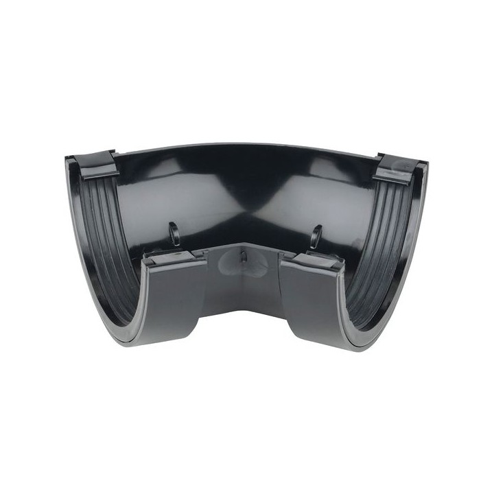 Wavin Osma RoundLine gutter angle 45° 112mm black 0T004B