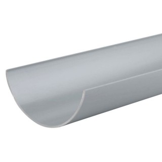 Wavin Osma RoundLine gutter 112mm grey 2m