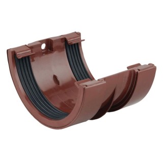 Osma RoundLine 0T005 Gutter Jointing Bracket 112mm Brown