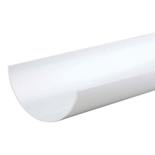 Wavin Osma RoundLine gutter 112mm white 4m 0T074W