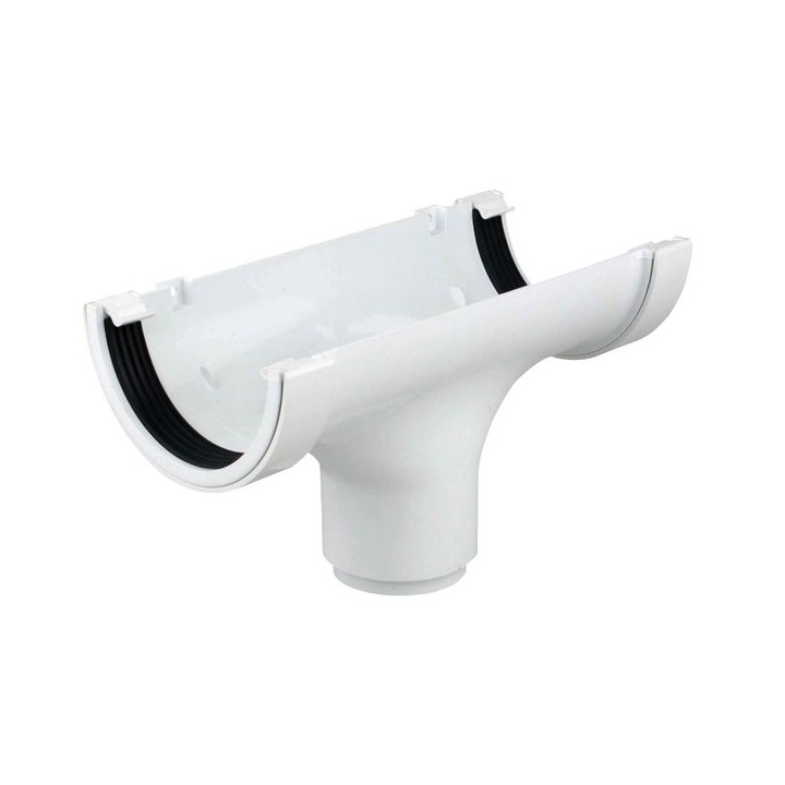 Wavin Osma RoundLine straight running outlet 112mm white 0T624W