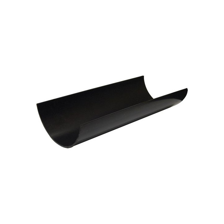 Floplast RG4B Black Half Round Line Gutter 4m