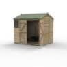 Beckwood 8x6 Reverse Apex Shed 2 Windows DoubleDoor Installed