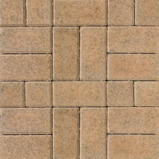 Tobermore Pedesta Decorative Block Paving in Golden - 200 x 100 x 50mm