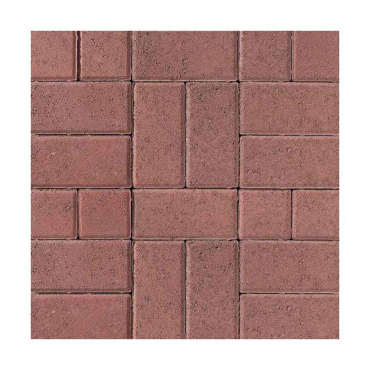 Tobermore Pedesta Decorative Block Paving in Red - 200 x 100 x 50mm