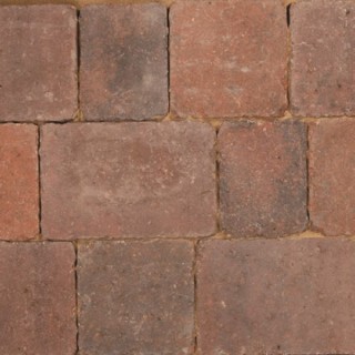 Bradstone Woburn Rumbled Concrete Block Paving Brindle 134x134x50mm