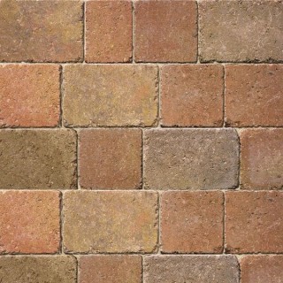 Bradstone Woburn Rumbled Concrete Block Paving Autumn 100mm x 134mm x 50mm