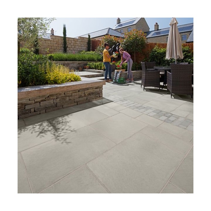 Marshalls Fairstone Sawn Versuro Natural Stone Paving Antique Silver 760 x 1260mm