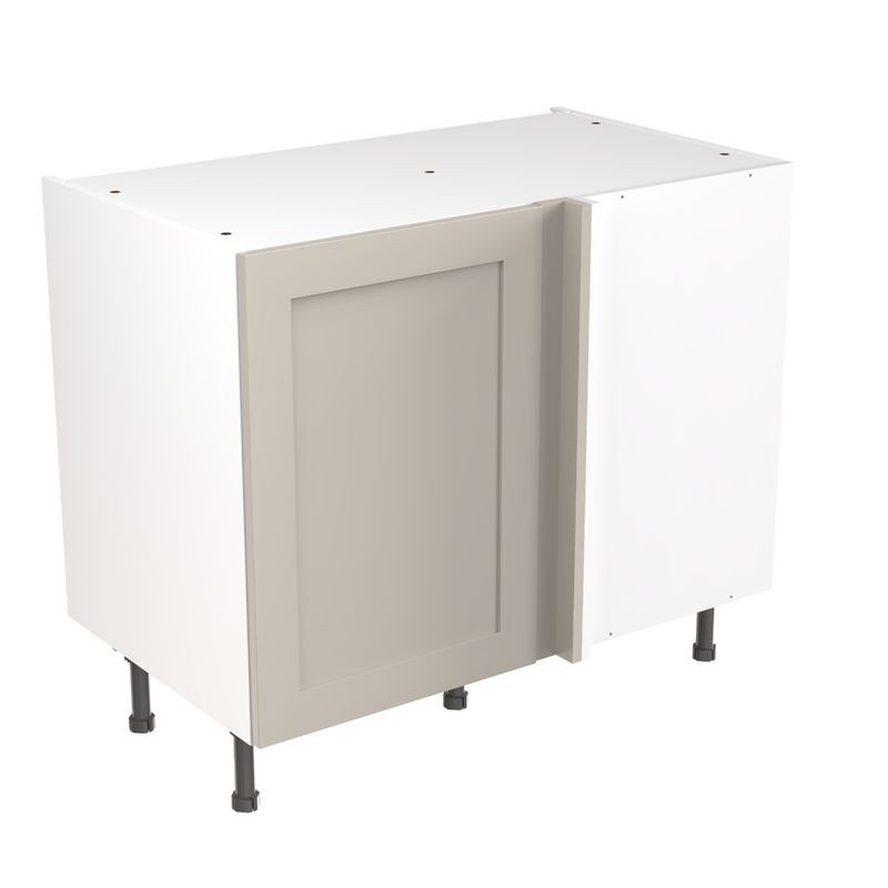 Flatpack Corner Base Unit Shaker Ultra Matt Light Grey 1000mm - FKKH0709