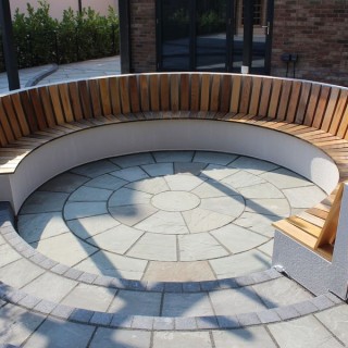 Talasey Classicstone Indian Sandstone Natural Stone Circle Promenade