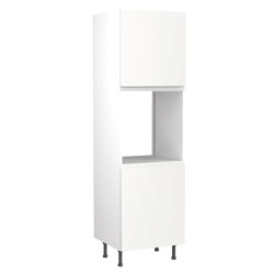Flatpack Single Oven Tower J-pull Ultra Matt White Slab 600mm - FKKJ0531
