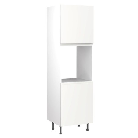 Flatpack Single Oven Tower J-pull Ultra Matt White Slab 600mm - FKKJ0531