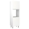 Flatpack Single Oven Tower J-pull Ultra Matt White Slab 600mm - FKKJ0531