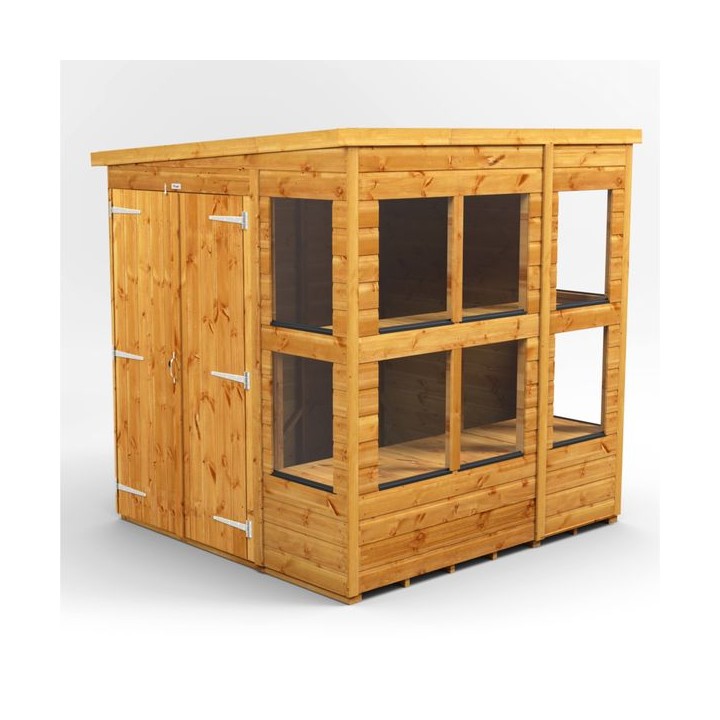 6 x 6 Power Pent Double Door Potting Shed