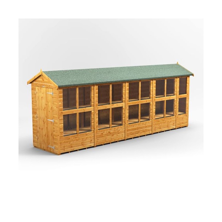 18 x 4 Power Apex Potting Shed