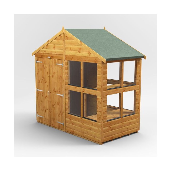4 x 8 Power Apex Double Door Potting Shed
