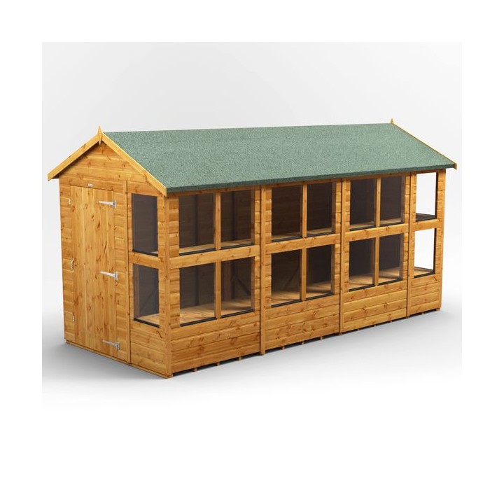 14 x 6 Power Apex Potting Shed
