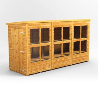 12 x 4 Power Pent Potting Shed