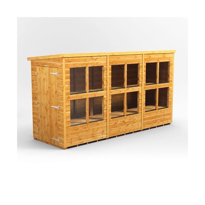 12 x 4 Power Pent Potting Shed